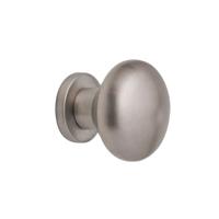 Hardbrass Voordeurknop Paddenstoel - RVS