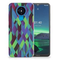 Nokia 1.4 TPU Hoesje Abstract Green Blue