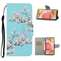 Style Series Samsung Galaxy A42 5G Wallet Case - Roze Bloemen