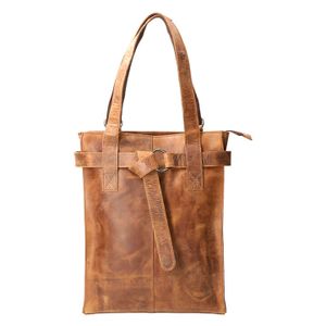 Revival by Leather Design Shopper/Rugzak Hunter Bruin