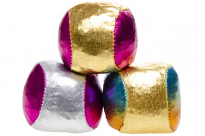 LG Imports jongleerballen space metallic 3 delig 4cm LG Imports jongleerballen space metallic 3 delig 4cm