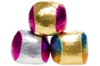 LG Imports jongleerballen space metallic 3 delig 4cm