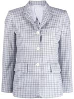 Thom Browne Blazer met enkele rij knopen - Wit