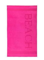 Strandhanddoeken XXL Beach fuchsia-100x200 cm, katoen, fuchsia, 100 x 200 cm