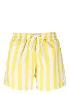 Sunnei short de bain à rayures - Jaune