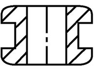 HellermannTyton HV1101-PVC-BK-D1 Kabeldoorvoering Montagegat: 19 mm Klem-Ø (max.): 12 mm Plaatdikte (max.): 1.6 mm PVC Zwart 1 stuk(s)