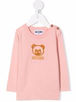 Moschino Kids t-shirt à motif Teddy Bear brodé - Rose