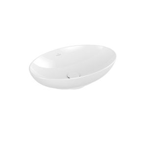 Villeroy & Boch Loop & friends opzetwastafel 56x38cm met overloop Ceramic+ wit 4A4700R1