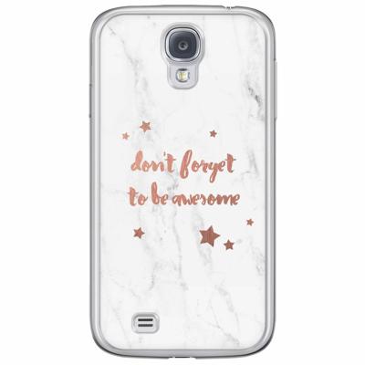 Samsung Galaxy S4 siliconen hoesje - Be awesome Samsung Galaxy S4 siliconen hoesje - Be awesome