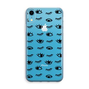 Eye pattern #2: iPhone XR Transparant Hoesje