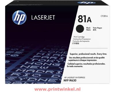 HP 81A Origineel Zwart 1 stuk(s)