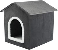 Trixie hondenmand / kattenmand huis livia grijs / wit 38x41x44 cm - thumbnail