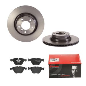 Remmenset, remschijf BREMBO, Remschijftype: Binnen geventileerd, Inbouwplaats: Vooras, u.a. für BMW, Bmw (brilliance)