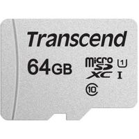 Transcend microSDXC 300S 64GB flashgeheugen NAND Klasse 10 - thumbnail