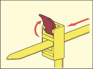 HellermannTyton 115-00001 SPEEDYTIE-PA66-YE-V1 Kabelbinder 750 mm 13 mm Geel, Rood Hersluitbaar, Met terughaaloog, Met snelsluiting 5 stuk(s)