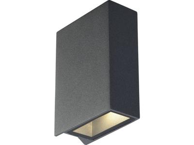SLV Quad 2 232475 LED-buitenlamp (wand) Energielabel: G (A - G) LED LED vast ingebouwd 6 W Antraciet SLV Quad 2 232475 LED-buitenlamp (wand) Energielabel: G (A - G) LED LED vast ingebouwd 6 W Antraciet