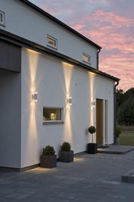 Konstsmide Modena Up & Down Big 7516-320 Buitenlamp (wand) Halogeen GU10 70 W Staal