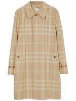 Burberry manteau en coton à carreaux - Tons neutres