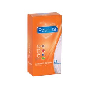 Pasante Taste Coloured & Flavoured Condooms Met Smaak 12 stuks