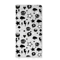 Mobiel BookCase Samsung Galaxy S23 Plus Silver Punk