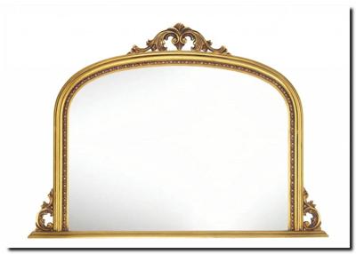 Schouwspiegel met boog en kuif Dax Goud Schouwspiegel met boog en kuif Dax Goud