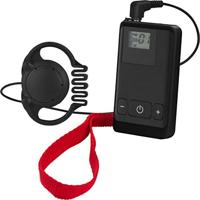 MONACOR ATS-22R 16-kanaals miniatuurontvanger met 2-weg communicatiefunctie, zwart