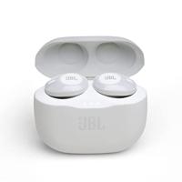 JBL Tune 120 TWS In-Ear Bluetooth-hoofdtelefoon in het wit - draadloze oortelefoon met geïntegreerde microfoon - muziek streamen tot 4 uur met slechts één batterijlading - incl. oplaadcase