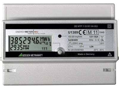 Gossen Metrawatt U1389-V014 kWh-meter 3-fasen met S0-interface Digitaal 5 A Conform MID: Ja 1 stuk(s) Gossen Metrawatt U1389-V014 kWh-meter 3-fasen met S0-interface Digitaal 5 A Conform MID: Ja 1 stuk(s)