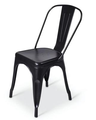 Stapelstoel Hamburg voor gebruik binnen of buiten kleur zwart Stapelstoel Hamburg voor gebruik binnen of buiten kleur zwart