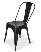 Stapelstoel Hamburg voor gebruik binnen of buiten kleur zwart