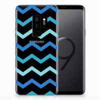 Samsung Galaxy S9 Plus TPU bumper Zigzag Blauw