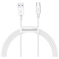 Baseus Superior Serie USB-C Data & Oplaadkabel - 66W, 1m - Wit