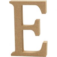 Creotime houten letter E 8 cm