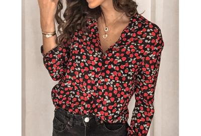 Dames blouse met print in de sale Dames blouse met print in de sale