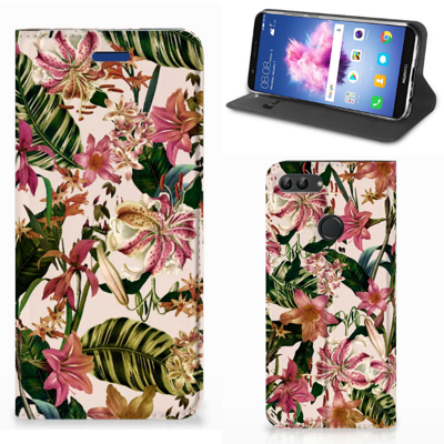 Huawei P Smart Smart Cover Flowers