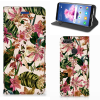 Huawei P Smart Smart Cover Flowers