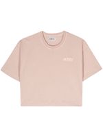 Autry t-shirt crop à patch logo - Rose