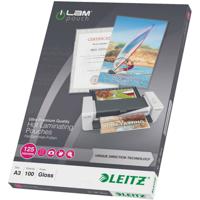 Leitz Lamineerfolie DIN A3 125 micron glanzend 100 stuk(s)