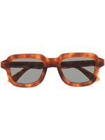 Retrosuperfuture lunettes de soleil à effet écaille de tortue - Marron - thumbnail