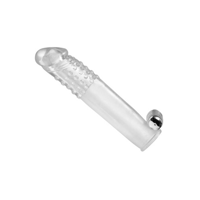 XR Brands Clear Sensations - Vibrating Penis Sleeve with Bullet - thumbnail