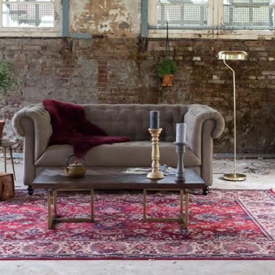 Dutchbone Vloerkleed 'Bid' 200 x 300cm, kleur Old Red