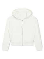 Givenchy Kids veste en jacquard à capuche 4G - Blanc