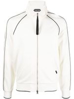 TOM FORD veste zippée à patch logo - Blanc - thumbnail