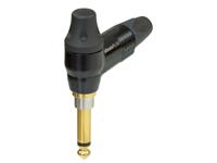 Neutrik NP2RX-ULTIMATE Jackplug 6.35 mm Stekker, haaks Aantal polen: 2 Mono Zwart 1 stuk(s)