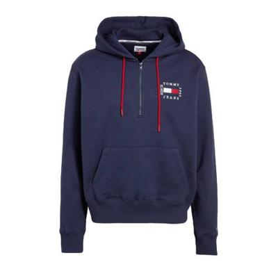 Tommy Jeans hoodie van biologisch katoen donkerblauw