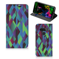 LG G8s Thinq Stand Case Abstract Green Blue