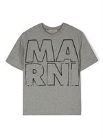 Marni Kids t-shirt à logo en relief - Gris - thumbnail