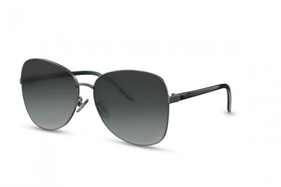 CWI zonnebril dames vlinder cat.3 zilver/groen (CWI1552) CWI zonnebril dames vlinder cat.3 zilver/groen (CWI1552)