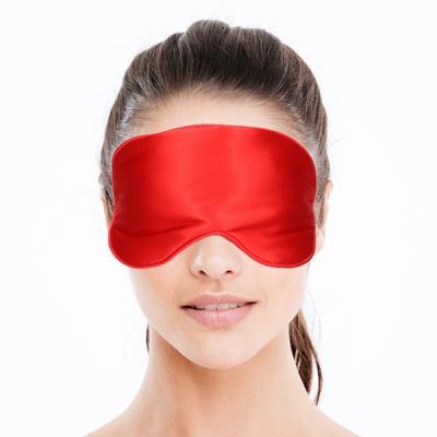 Luxe slaapmasker/ reismasker met zachte vulling rood Luxe slaapmasker/ reismasker met zachte vulling rood
