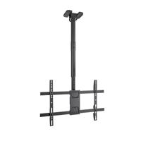TOOQ LPCE1186TSLI-B Plafondbeugel, uittrekbaar, kantelbaar en draaibaar, voor schermen 109 cm (43-86 inch), tot 60 kg, VESA tot 600 x 400, zwart